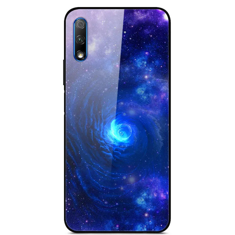 Роскошный чехол для huawei Honor 9X, чехол из закаленного стекла, силиконовый чехол для телефона huawei Honor 9X X9 9 X, чехол s для Honor 9X - Цвет: 54