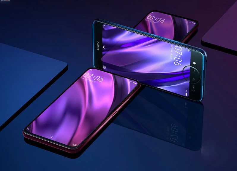 Vivo Nex 2 Dual Display Mobile Phone 6.39" 10GB+128GB Snapdragon 845 Octa Core Android 9.0 3D TOF Cameras 3500mAh Smartphone | Мобильные