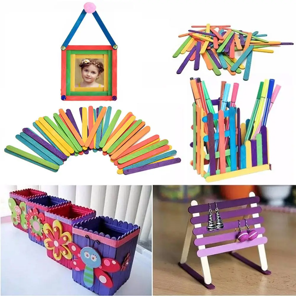 Палочки для мороженого из натурального дерева 50 шт./лот | Дом и сад