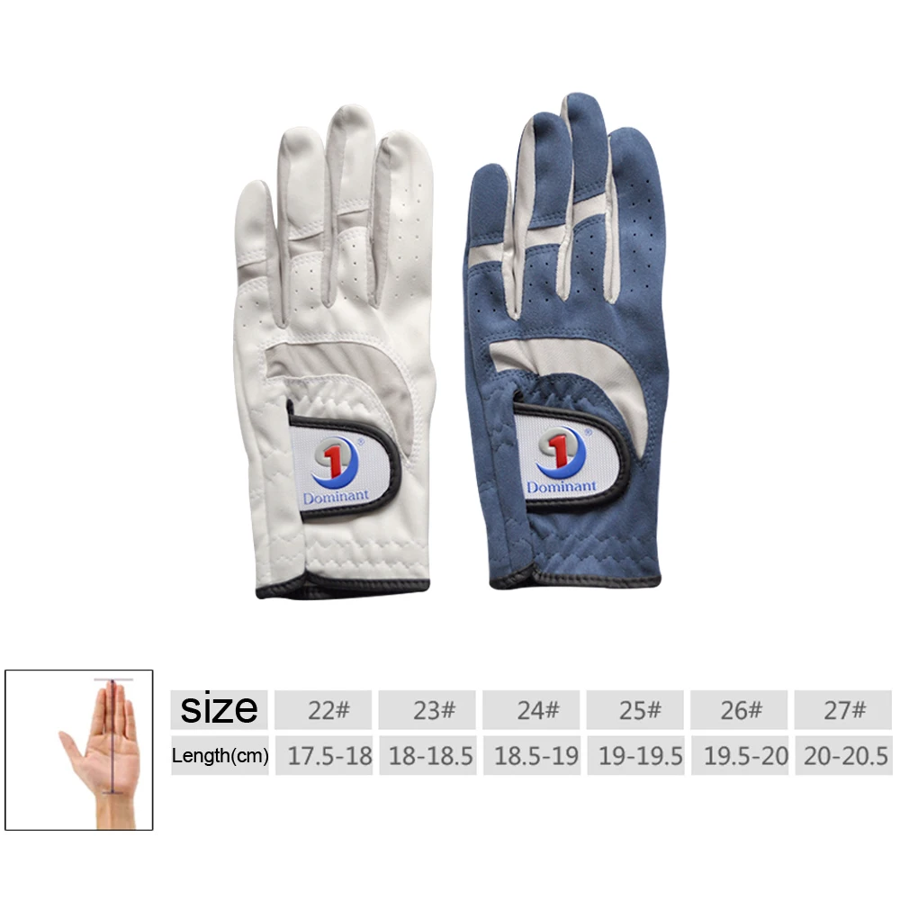 1 шт. мужские перчатки для гольфа из микрофибры мягкие спортивные Прочные