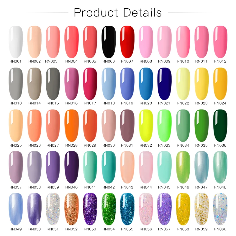 RBAN лак для ногтей 5 мл цветной набор гель лаков полуперманентный художественный