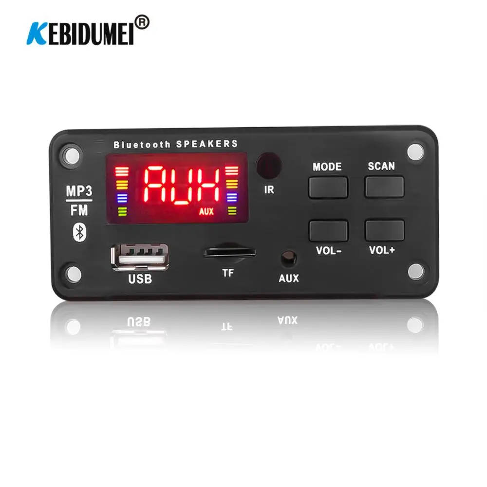 Автомобильный радиоприемник USB AUX 5-12 В Bluetooth 5 0 mp3-плеер декодер плата поддержка