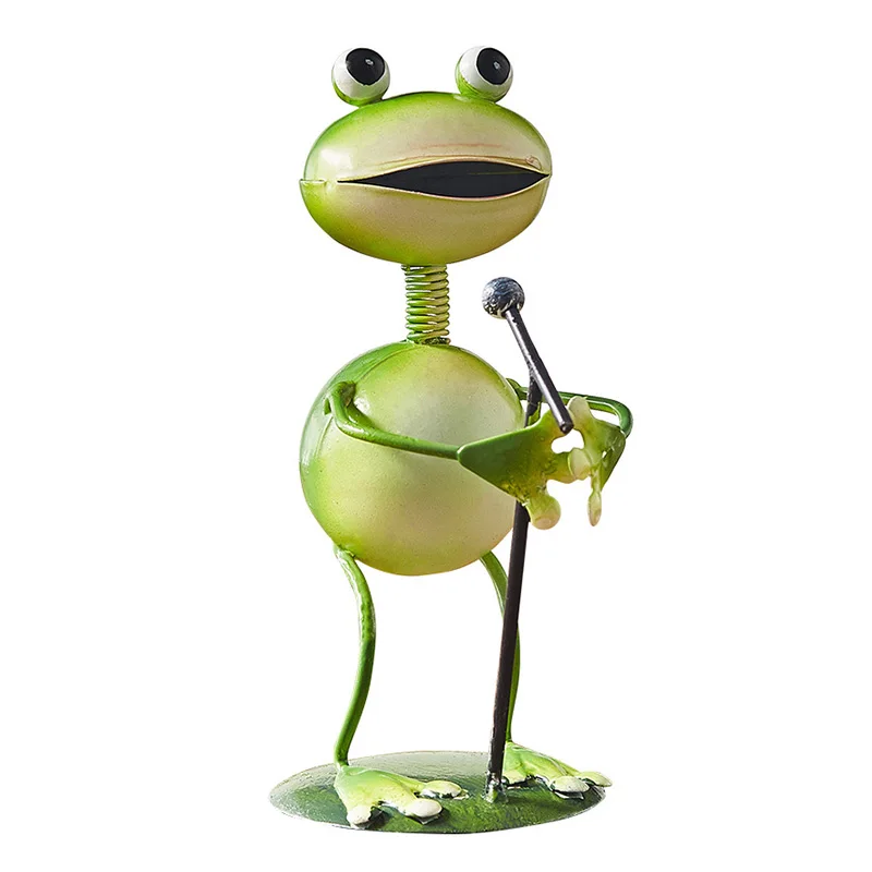 Скандинавская мультяшная скульптура лягушки фигурка креативная смола