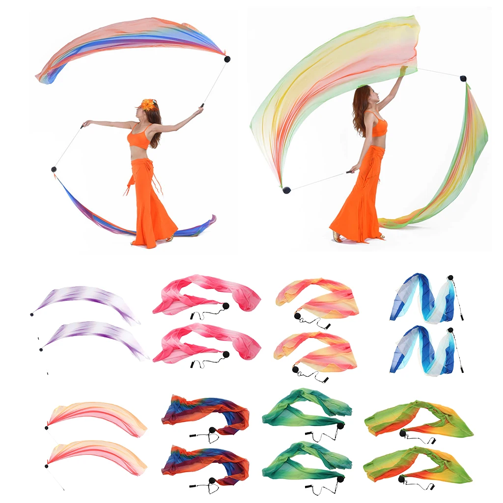 

16x Veil Silky Poi Throwing Balls Indian Belly Dance Yoga Dance