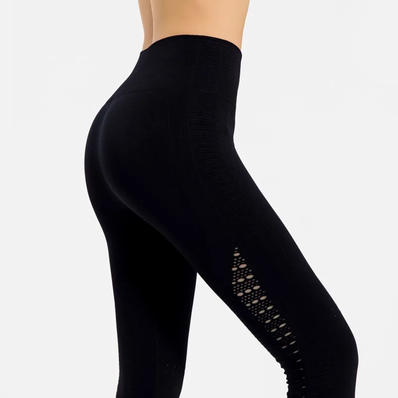 Облегающие спортивные Леггинсы для йоги с высокой талией штаны контроля живота