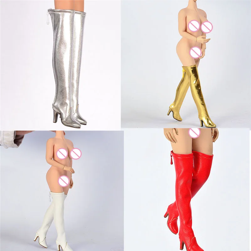 

1/6 sacale female plus size heels boots fit plus size feet TBLeague S28A 29B S38A S39B S42 S43 action figure dolls