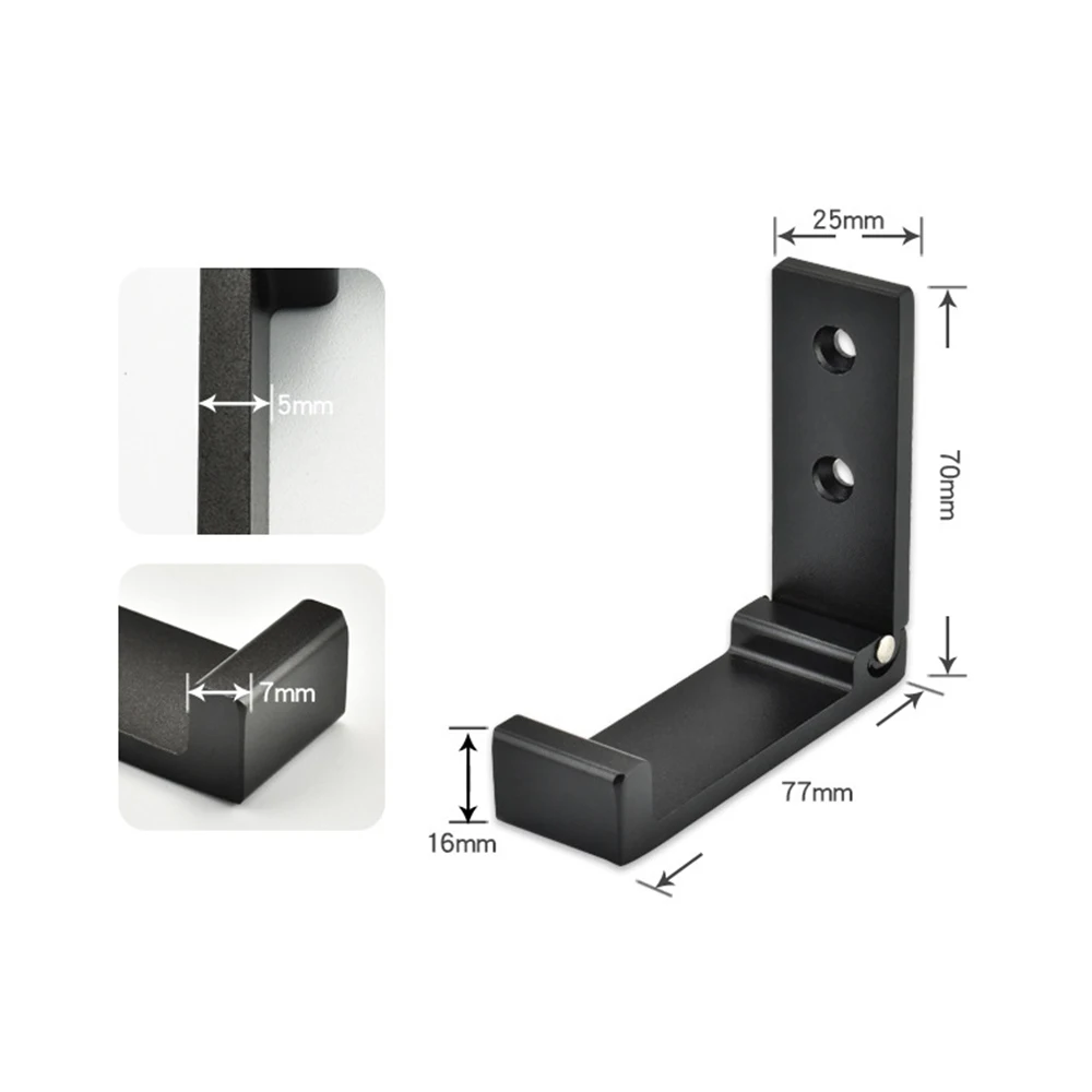 

4Pcs Hooks Wall Door Clothes Coat Hat Bags Hangers Aluminum Alloy Kitchen Bathroom Rustproof Towel Hooks Foldable Single Hook