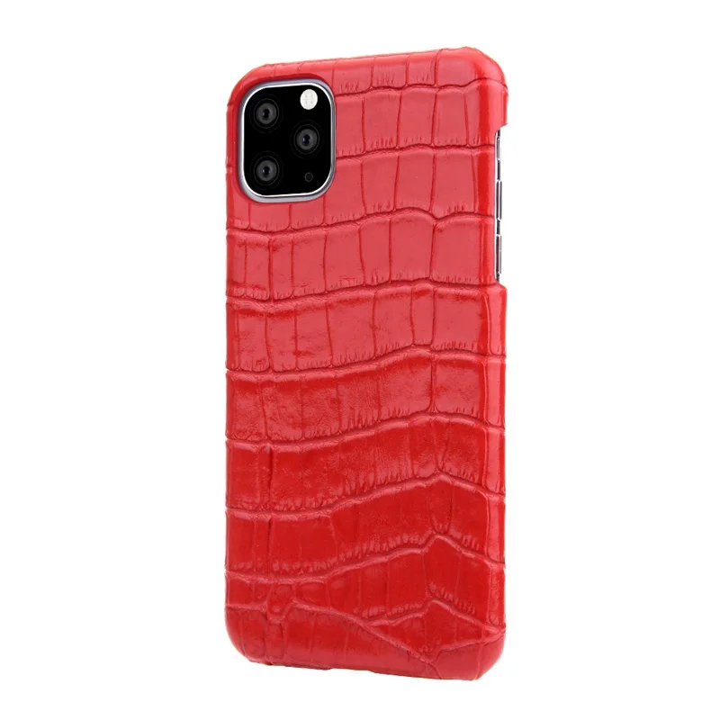 4 Чехол-накладка из натуральной кожи для iPhone 11 Pro MAX, Роскошный чехол для телефона из кожи аллигатора, чехол для iPhone11 Pro 11Pro Max, чехол-накладка - Цвет: 4