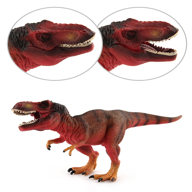 

26.5cm Big Size Red Tyrannosaurus Rex Dinosaurs Animal Models Simulational Toys Gifts for Kids Decorations