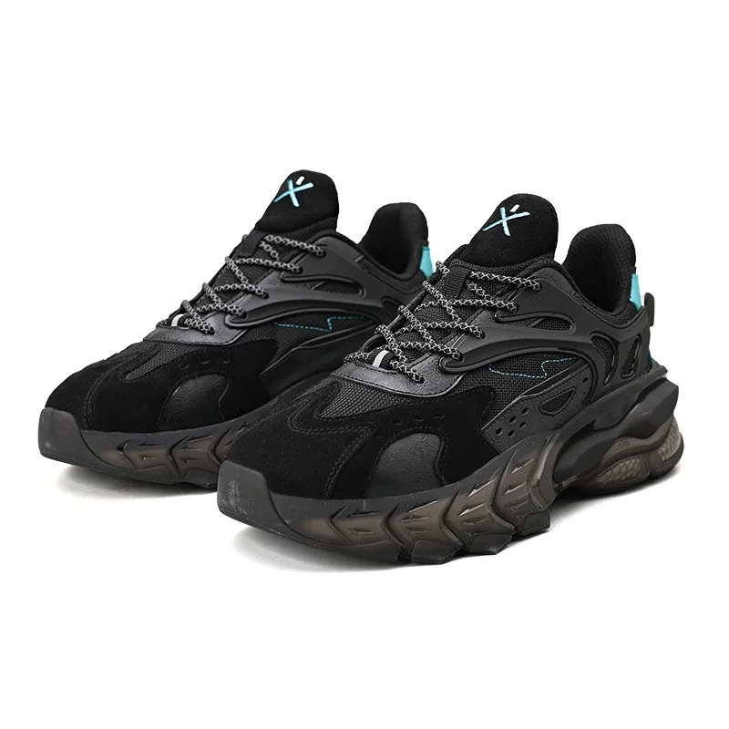 

Women Chunky Sneakers Platform 2021 Fashion Spring Breathable Comfort Running Casual Couple Sport Shoes White Genuine leather