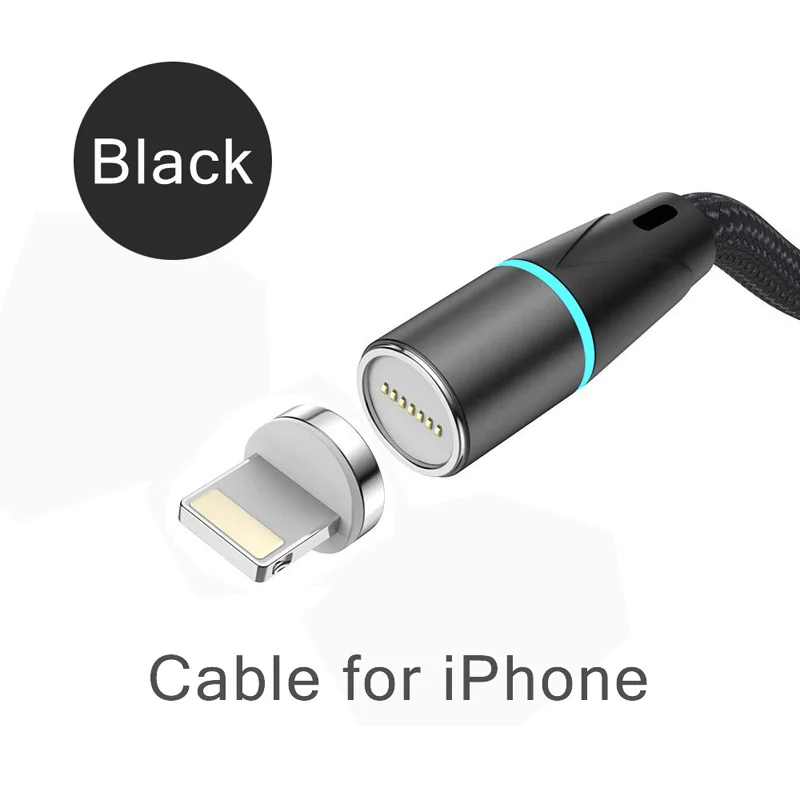 B cable for iPhone Магнитный адаптер CANDYEIC 12G с магнитной вилкой для Iphone, кабель для быстрой зарядки и передачи данных для Xiaomi Redmi Andriod, кабели для Micro type-C - Цвет: B cable for iPhone