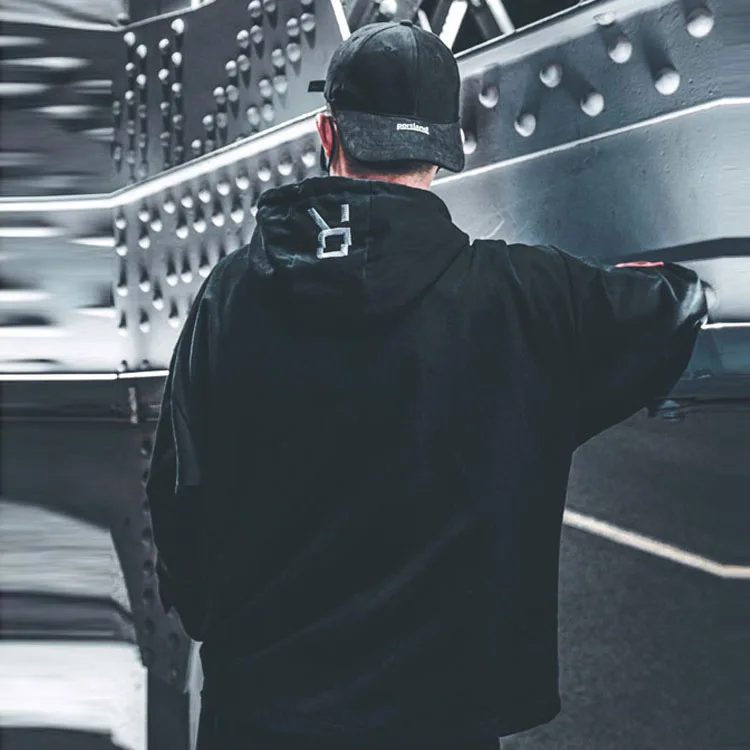 Мужской пуловер в стиле хип-хоп с лентами осень 2019 | Мужская одежда