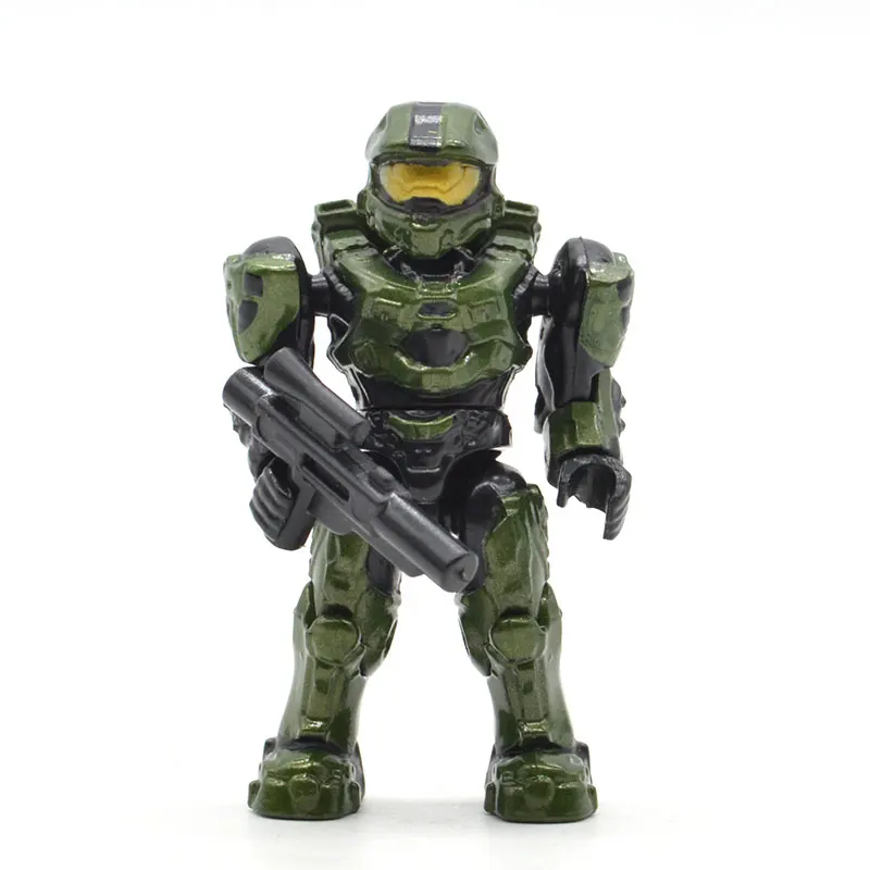 1 Piece MB113 Одиночная Halo Wars Warriors Монстры люди Спартанские игры ковенанты пушки солдаты строительные блоки кирпичи игрушки для детей - Цвет: 1 Piece MB113