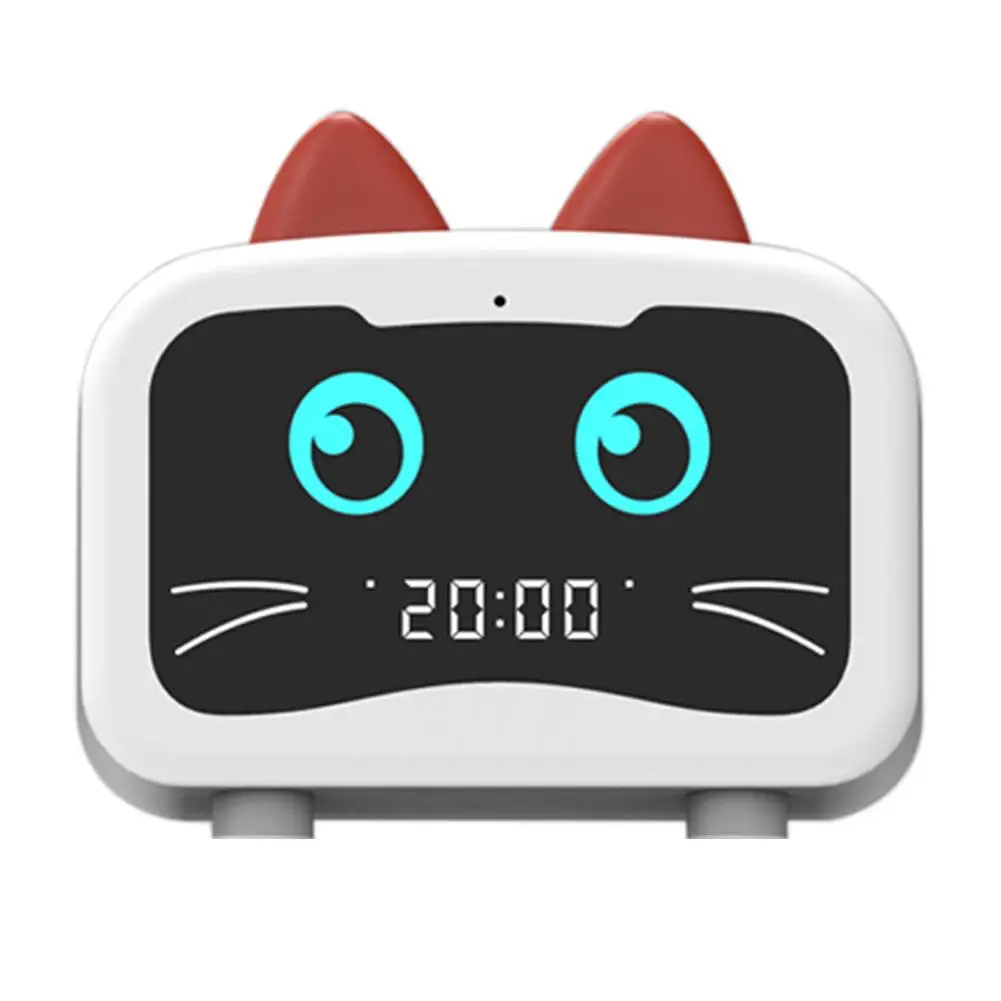 

Cute Cat Ear Design Bluetooth Speaker LED Display Portable Wireless Loudspeaker Radio Alarm Clock Girl Kid Gift