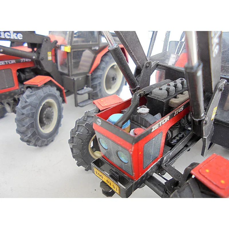 

1:32 or 1:22 Czech Zetor7745 tractor paper model agricultural machinery manual DIY