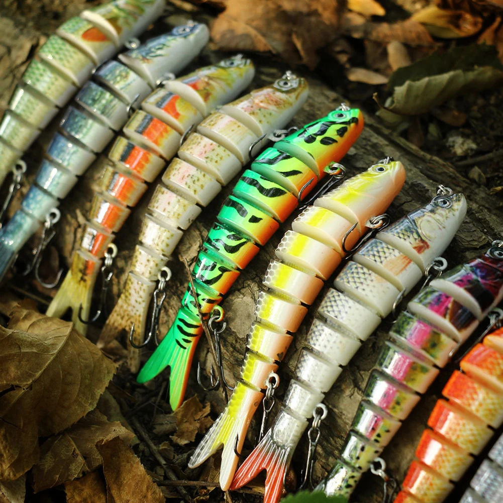 

10cm 11g swimbait lure Multi Jointed Simulation Fish Wobblers Fishing Baits Hard Lures Tackle Tool Segment Crankbait Tackle