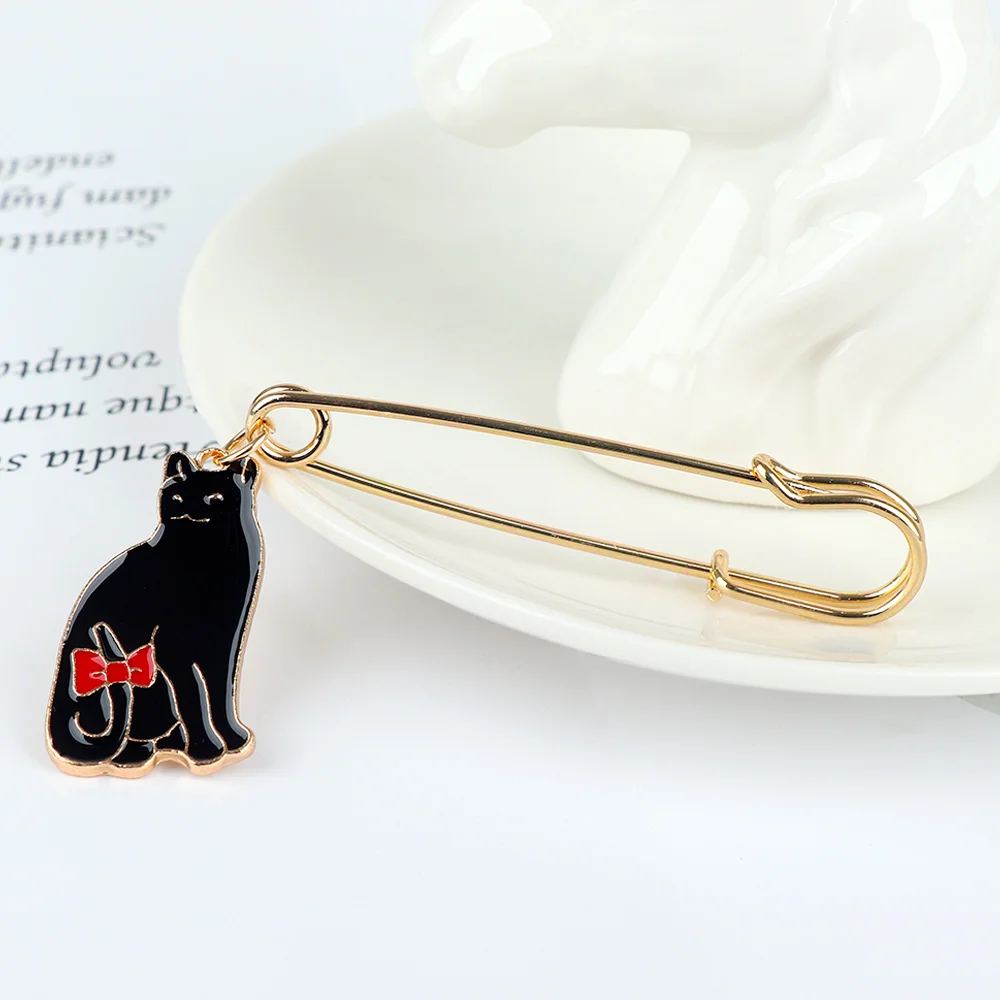 Автомобильный увлажнитель мультяшная кошка эмалированная брошь Милые модные в