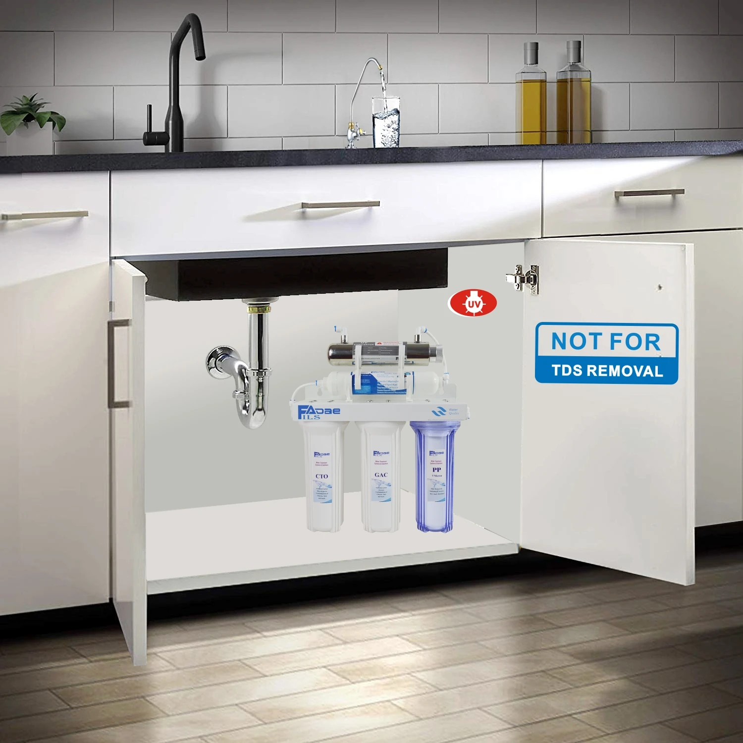 Высокое качество! 5 ступенчатый УФ стерилизатор для питьевой воды система