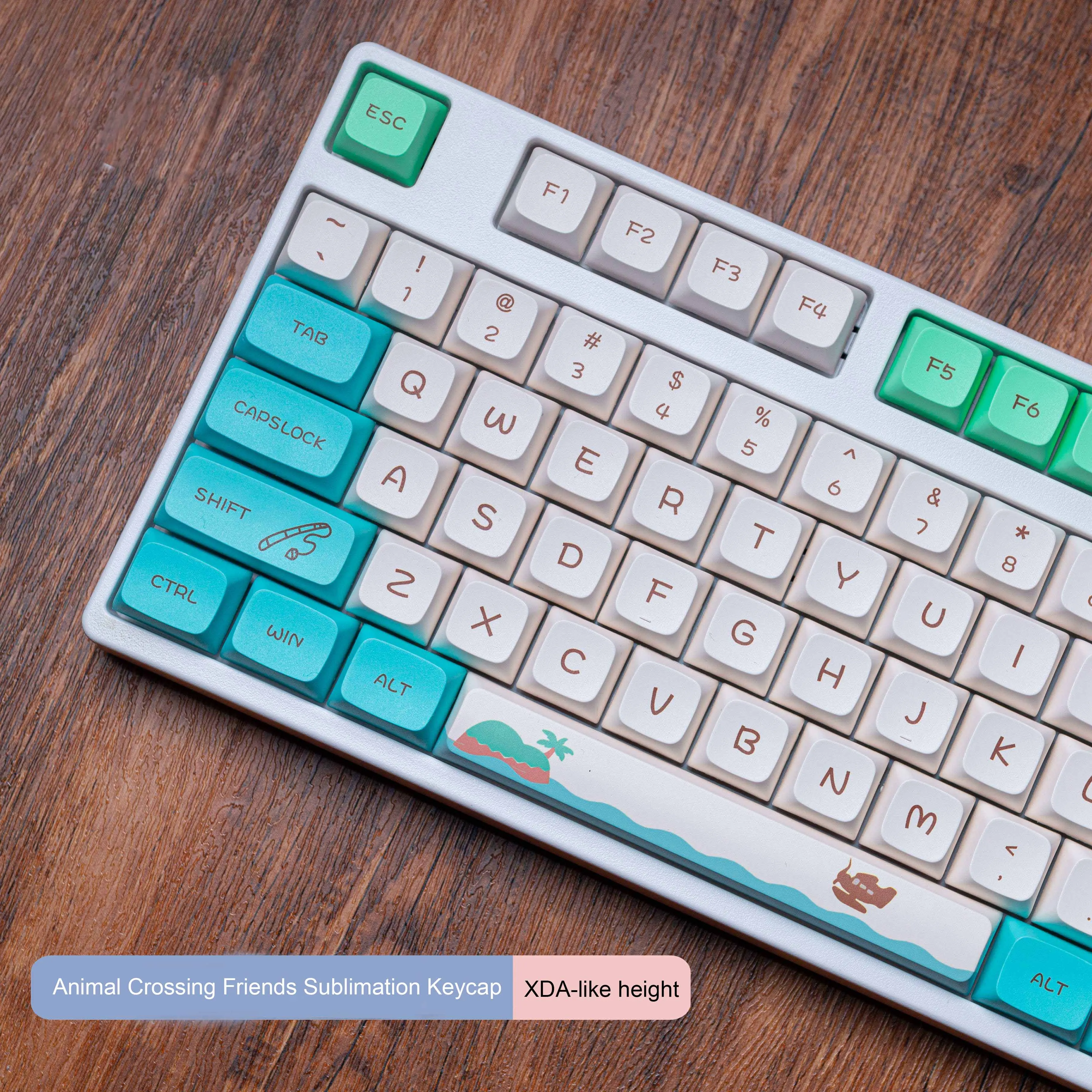 

Animal Crossing Friends Club Theme Keycap Class Xda Ball Cap 134 Key Small Set PBT keycaps