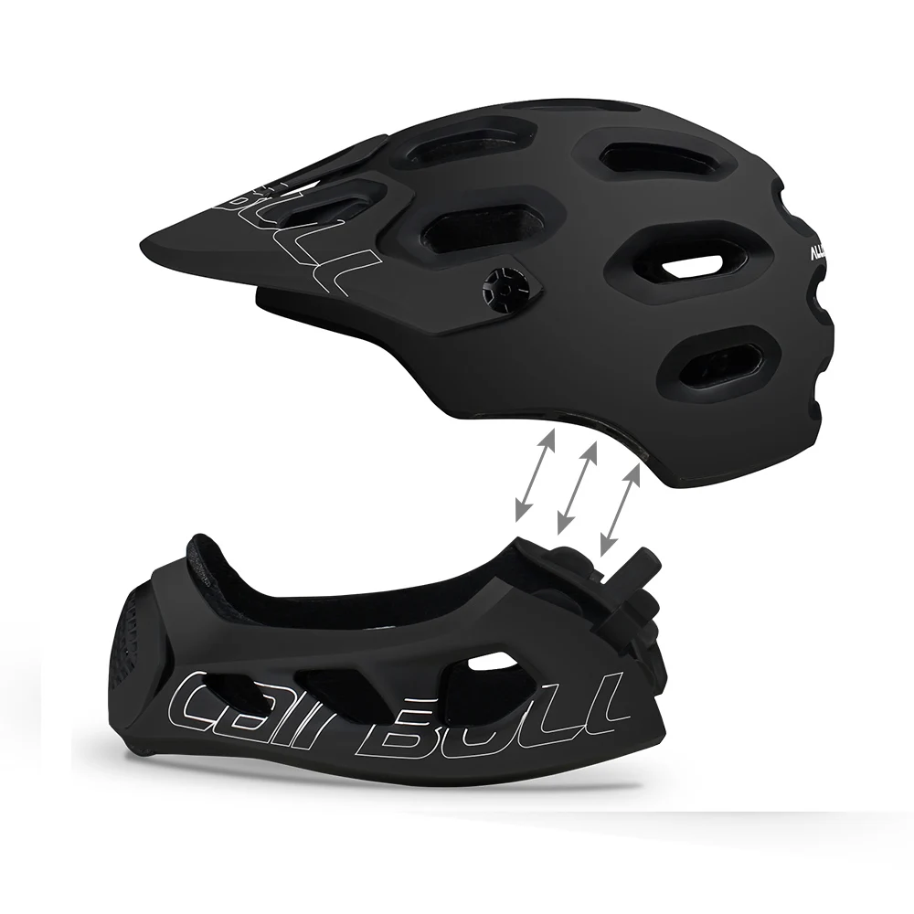 Cairbull, горный велосипедный шлем, мужской, полностью покрытый, MTB, вниз, холм, полный, лицевой шлем, Inte-mold TRAIL BMX, велосипедный шлем, ультралегкий