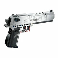 360pcs 11 desert eagle pistol building blocks weapons gun diy educational toys micro bricks for kids adults