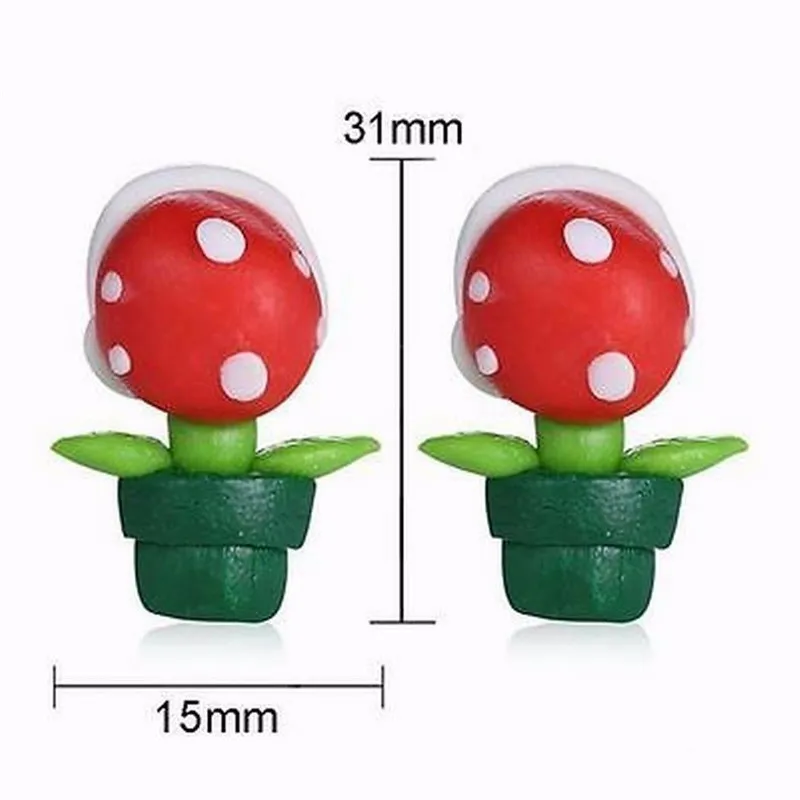 1 пара уникальные милые серьги для женщин ручная работа полимерная глина Пиранья