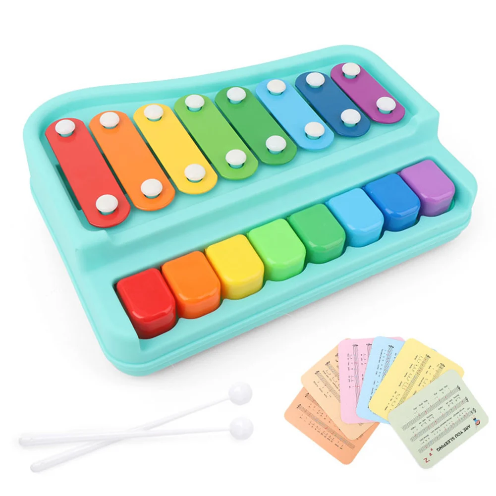 

2-in-1 Children Paino Toy Knock on Keyboard 8-tone Musical Instrument Early Education Toy EIG88