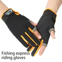 bicycle gloves summer fitness fingerless gloves anti skid breathable sunscreen motorcycle glove women men team cycling equipment