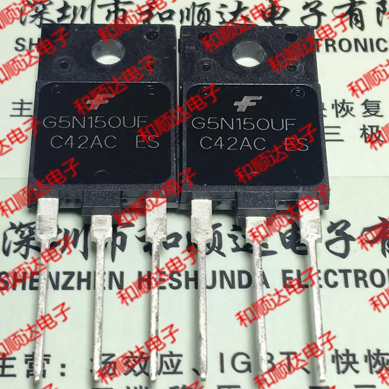 

10 шт./лот SGF5N150UF G5N150UF New spot TO-3PF 1500V 5A