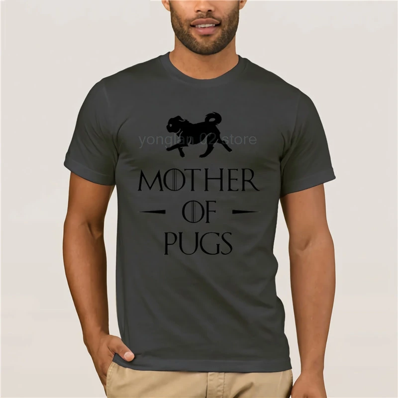 Hipster Cool Mother of Pugs T Shirt Summer fashion men short sleeve funny dog art casual Tops cute boy t shirt |