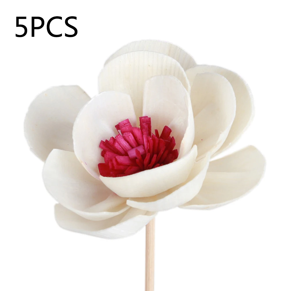 A8 5pcs Daisy Flower Rattan Reeds Fragrance Diffuser Non-fire Replacement Refill Sticks Home Living Room Aromatic Incense - Цвет: A8