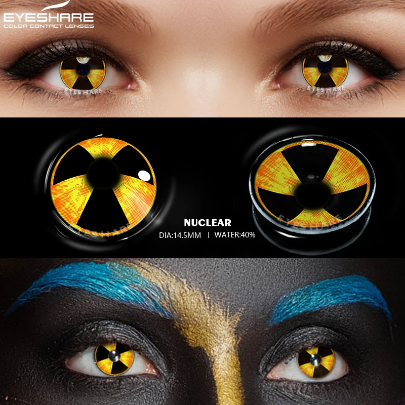 

EYESHARE Cosplay Color Contact Lenses for Eyes NUCLEAR Series Sharingan Beauty Contact Lenses Color Lens Eyes Cosmetic for Eyes