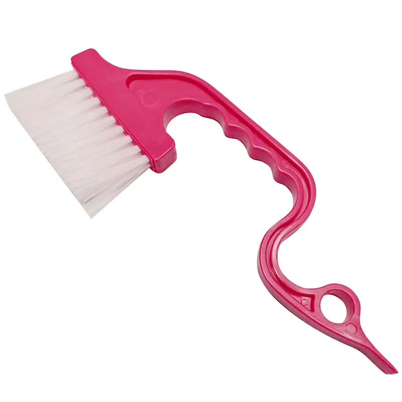style 2 pink Креативная ручная щетка для чистки многоцелевой паз для двери и окна узкая щетка клавиатура кухонная щетка для чистки инструменты для уборки дома - Цвет: style 2 pink