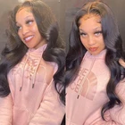 Волнистые волнистые человеческие волосы великая Грация парик Малазийские Волосы 13x1T часть естественного цвета HD Прозрачный Швейцарский парик на сетке для черных женщин