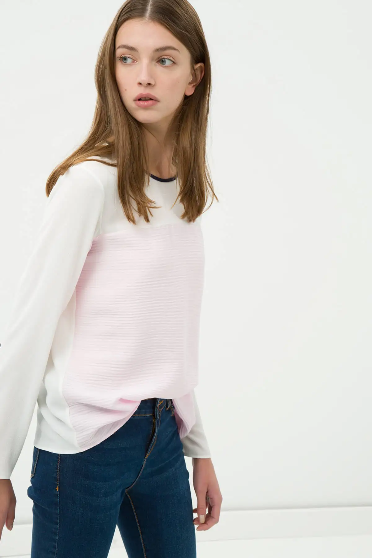 Женская розовая блузка Koton 7KAK63176EW|Блузки| |