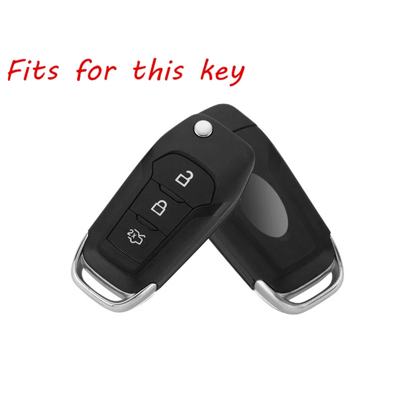 

Aluminium Alloy Key Cover Shell Case Holder For Ford Escort Mondeo Everest Ranger Edge Fusion Accessories keychain