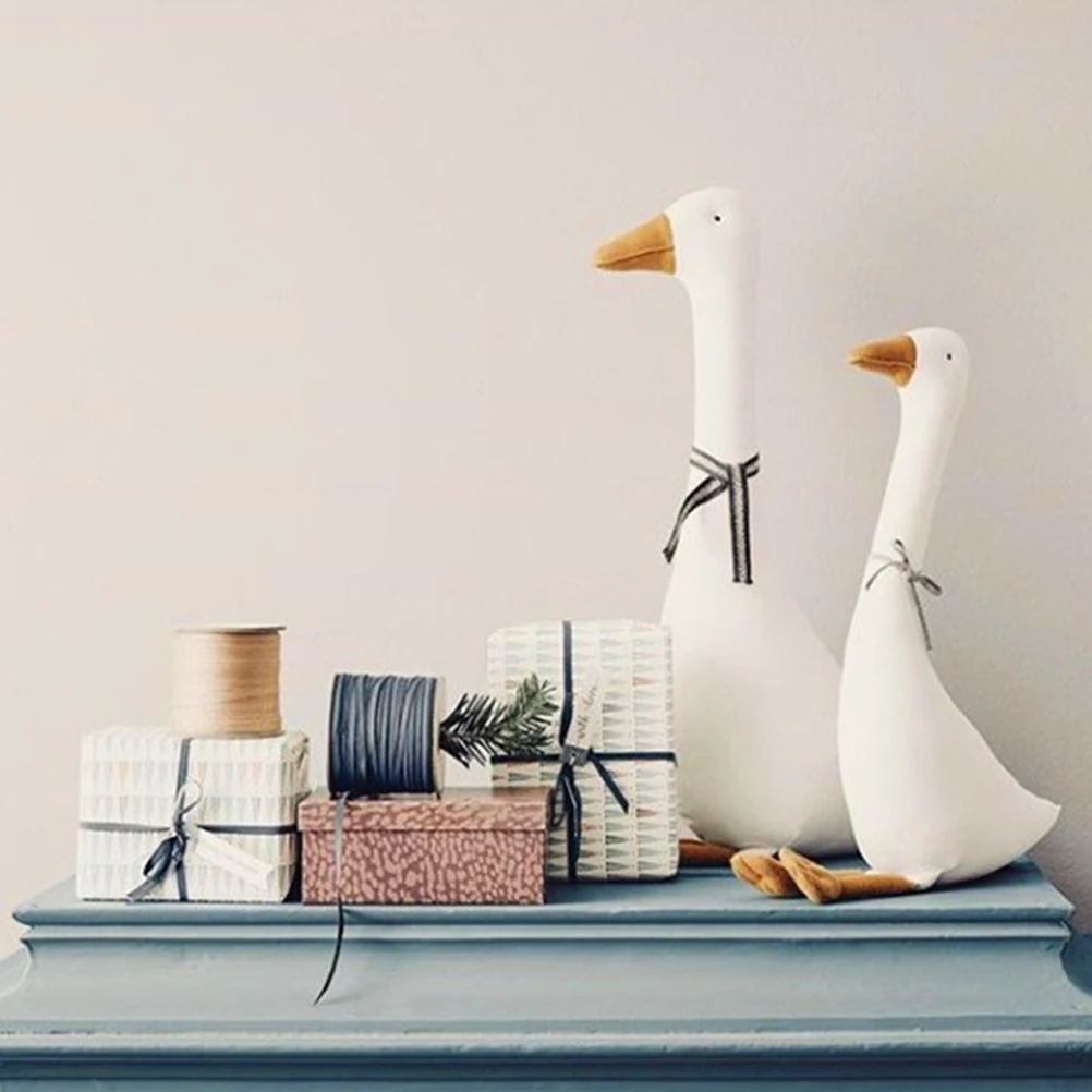 Детская плюшевая игрушка большой белый лебедь плюшевые животные чистая