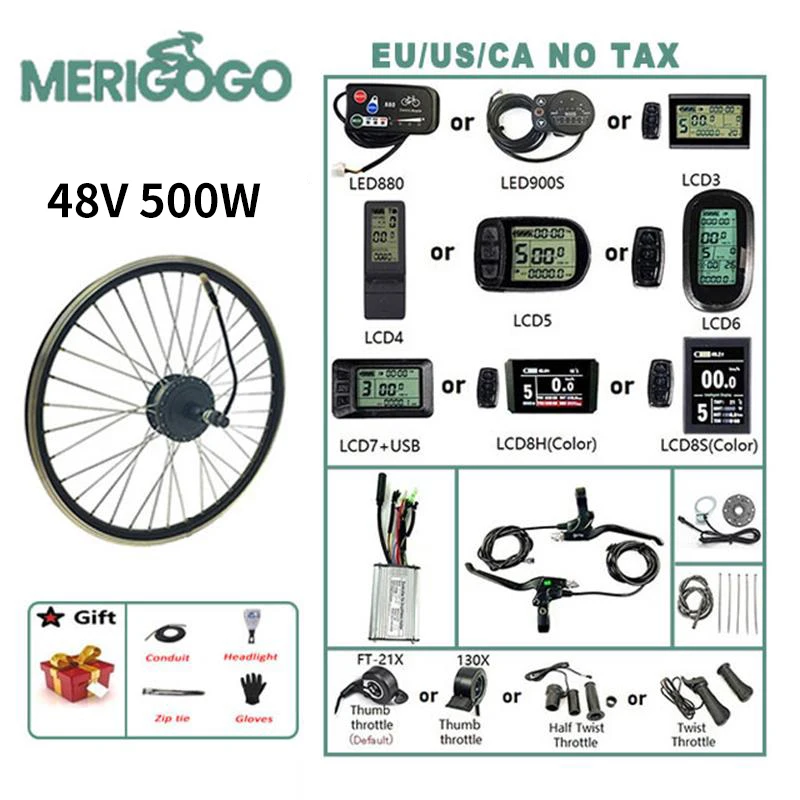 Online 2021 Neue Produkte 48V 500W Ebike Conversion Kit Vorne Motor 16