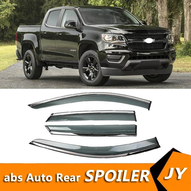 For chevrolet colorado 2017 Window Visor Vent Shades Sun Rain Deflector Guard For chevrolet colorado Auto Accessories 4PCS/SET