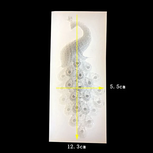 

1 PCS DIY Cake Decorating Tools Baking mould 3D gem Drop shape Peacock Lace Mat fondant silicone decoration mold