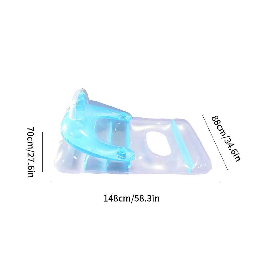 

Inflatable Floating Row Pool Lounge Back Support Swim Party Water Hammock Buoyancy Row Toy Float Mat Pool Toys Lounge Chairs