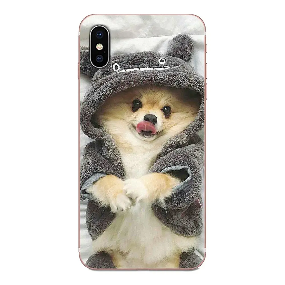 Чехлы для телефонов из ТПУ с забавными милыми Pomeranian Собаками Для Galaxy Grand A3 A5 A7 A8 A9
