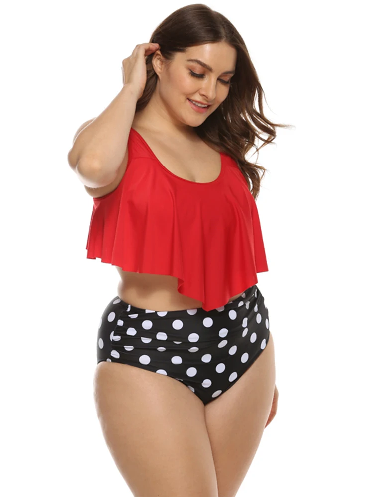 Женский купальник-танкини с высокой талией и высоким воротником | Женская одежда