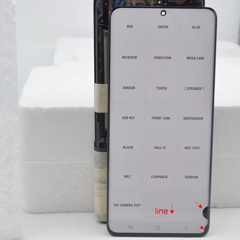 Tanie Oryginalny Ekran Dotykowy Super AMOLED Do Samsung Galaxy S20 Plus G985F Wyświetlacz Ekran Dotykowy Digitizer Montaż Z Defektem