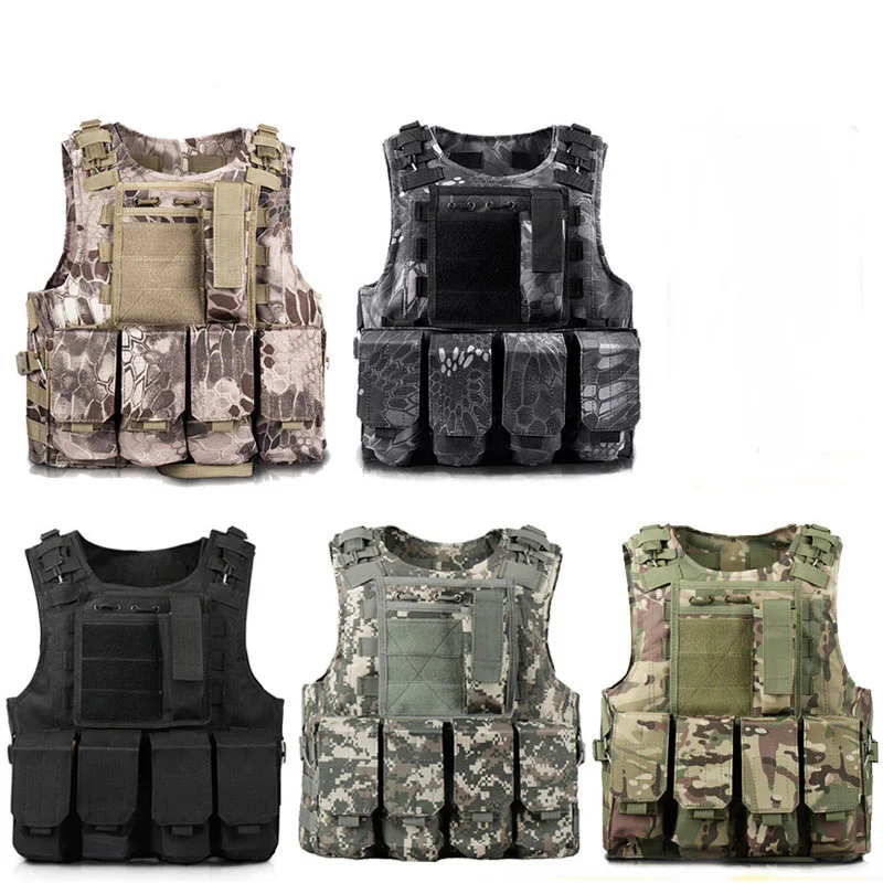 

Outdoor Tactical Amphibious Vest 600D High Quality Nylon MOLLE Quick Pull Breathable Vest CS Field Equipment