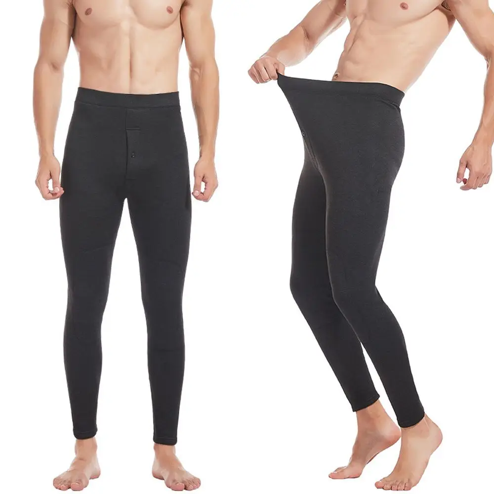 Men Thermal Pants Warm Jogging Pants Men's Warm Legging Cotton Thermal Underwear High Elasticity Thermal Underwear Pants
