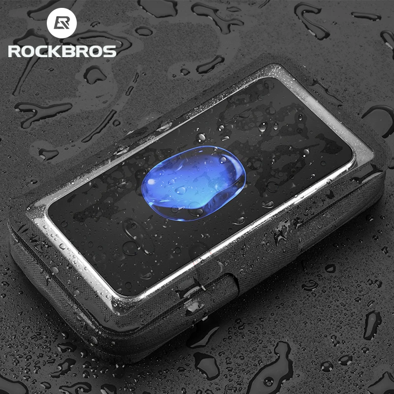 Водонепроницаемая велосипедная сумка ROCKBROS светоотражающая из ТПУ с сенсорным
