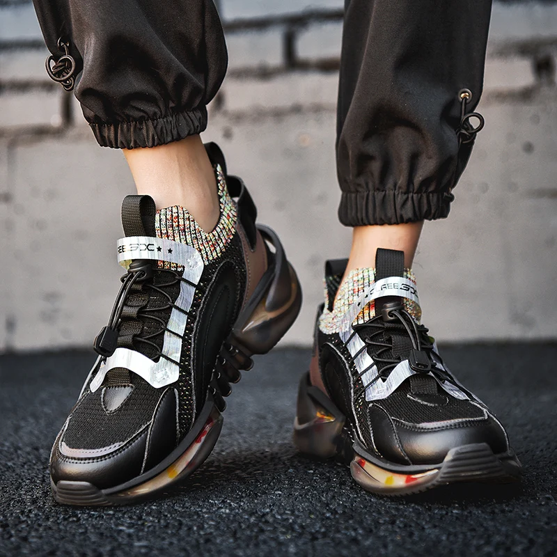 

New Fashion Shoes For Men Casual Low Top Chunky Sneakers Mens Trainers Tendencia 2021 Breathable Designer Zapatillas De Hombre