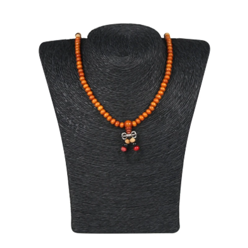 

Woman Rope Mannequin Bust Jewelry Display Stand Shelf Holder Necklace Bust Stand