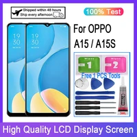 original for oppo a15 cph2185 lcd display touch screen digitizer for oppo a15s cph2185 lcd replacement
